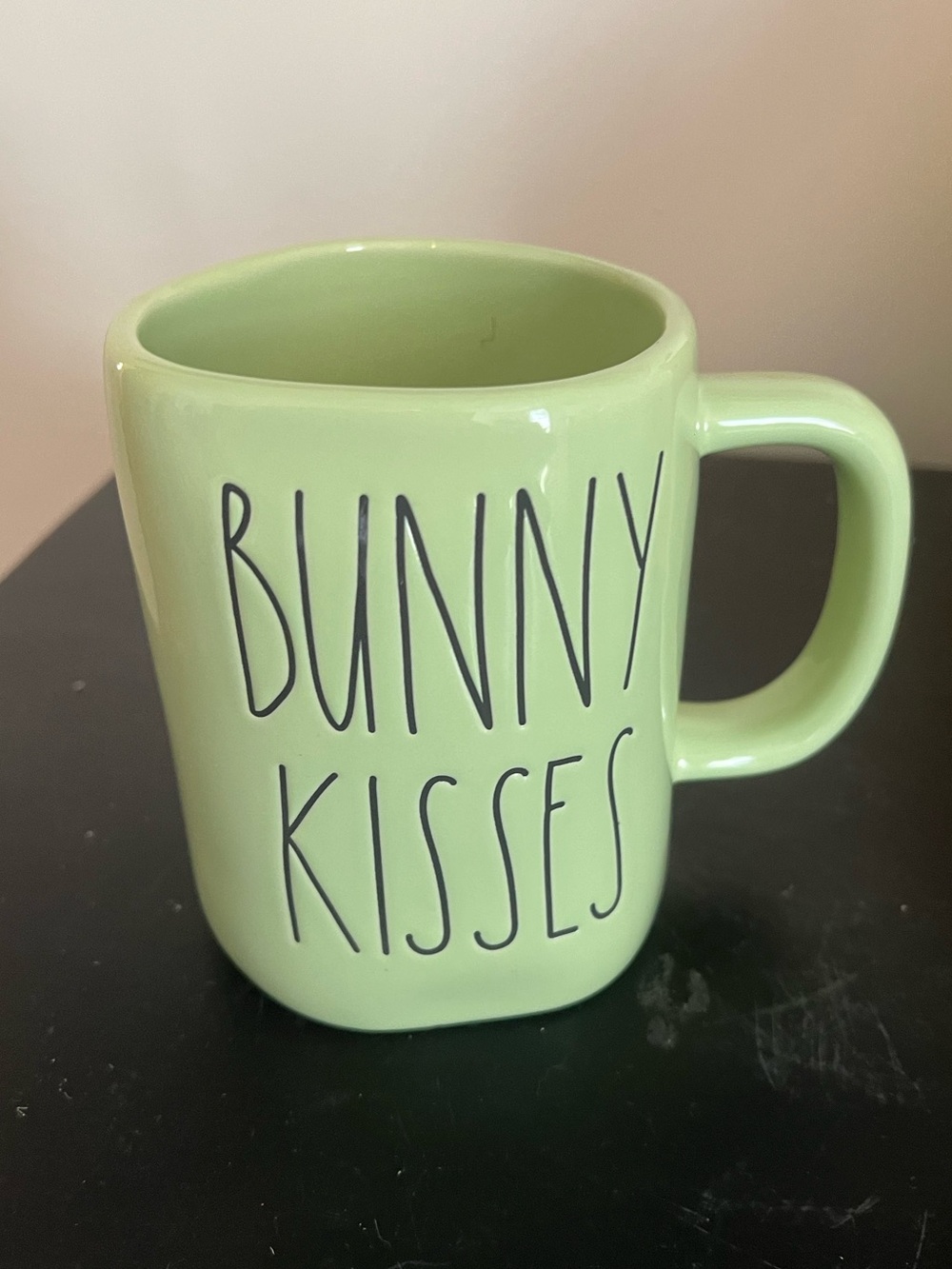 RAE DUNN BUNNY KISSES GREEN COFFEE MUG #easter #spring